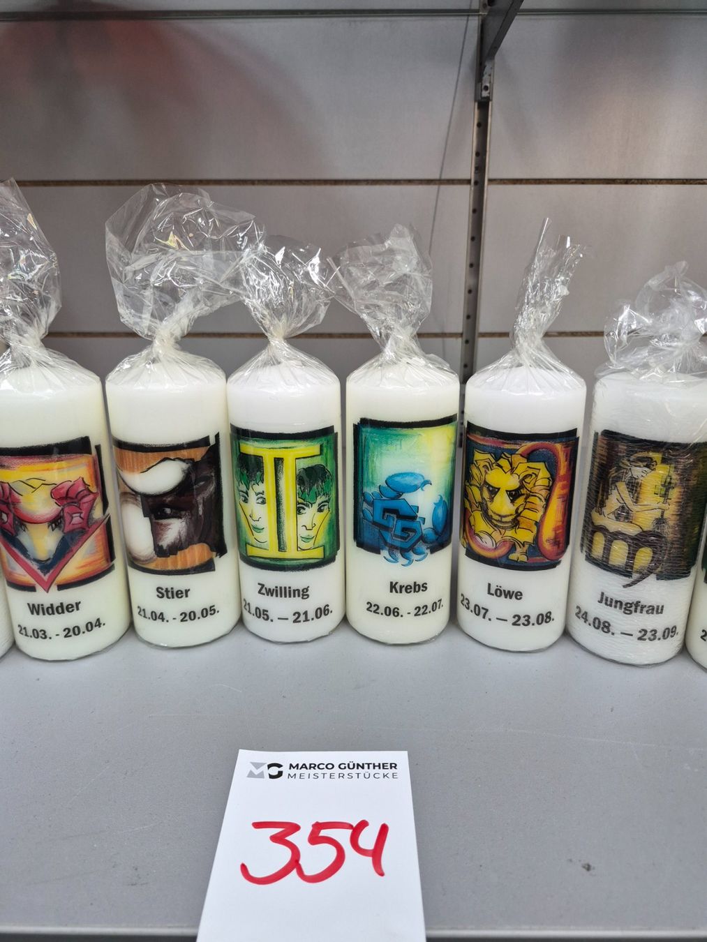 Candele: 354 Posten Sternzeichen-Kerzen aus Liquidation – Nuovo (secondo la descrizione) da Derendingen venduto da Meisterstuecke 2