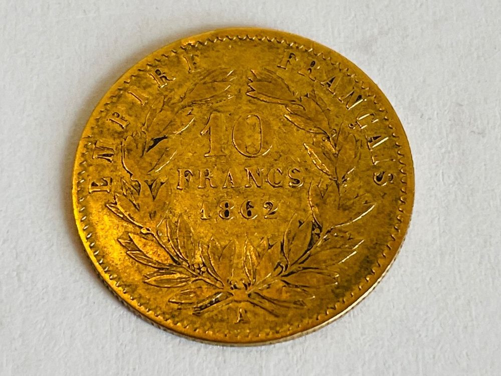 10 francs en or 1862 empereur Napoléon Kaufen auf Ricardo