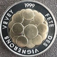 5 Fr. Gedenkmünze 1999 Fete des Vignerons stgl /aus Münzsatz