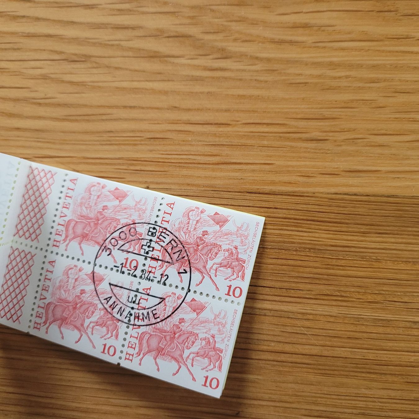 Alle Briefmarken: Carnet De Timbre /  Markenheftchen  Bern 1984 – Gebraucht aus Biel/Bienne von Destockweb 2
