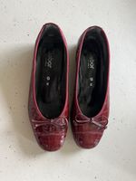 Damenschuhe Gabor Ballerinas Grösse 39 bordeaux Kroko-Optik
