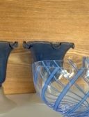Murano Bicchieri: Oversized 4 blue glass selection, probably Murano – Usato da Zollikon venduto da kmg1 3