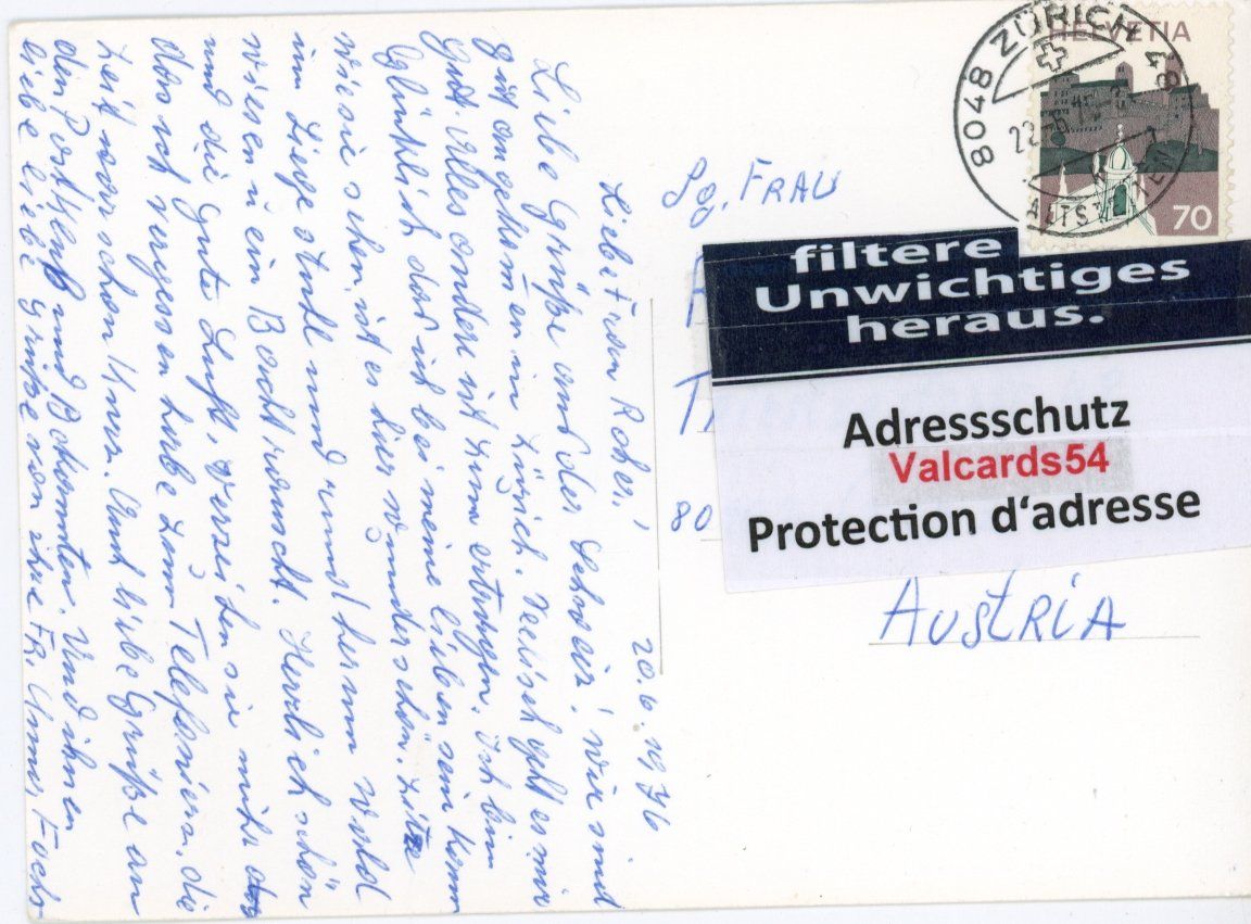 Cartoline postali: Blitterswil   ZH   (Gemeinde Bauma)     um 1976 – Usato da Brig venduto da Valcards54 1