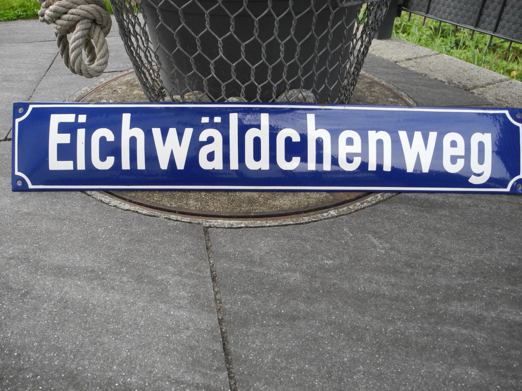 Schilder: EMAILLESCHILD/EICHWÄLDCHENWEG – Gebraucht aus Reinach AG von Huckleberrysix 4