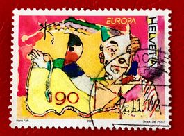  Nr.1052 Clown mut Requisiten  GESTEMPELT  2002   