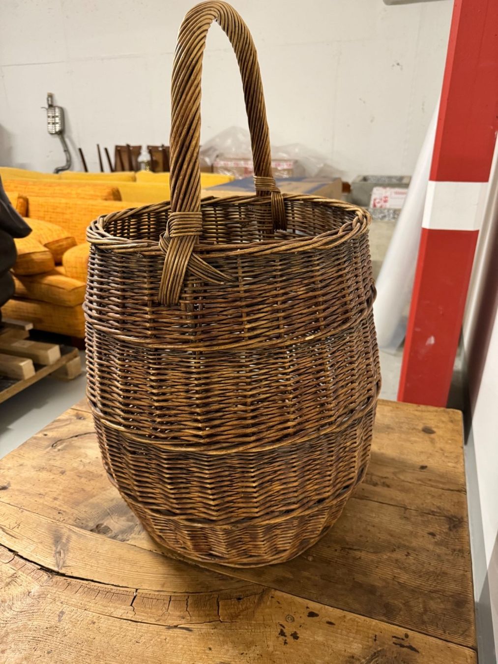 Sonstiges für Haushalt & Wohnen: Authentic Antique French Wicker Basket – Gebraucht aus Oeschseite von -Luxury-On-Line- 2