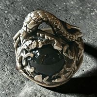 Silberring 925 fein mit Stein