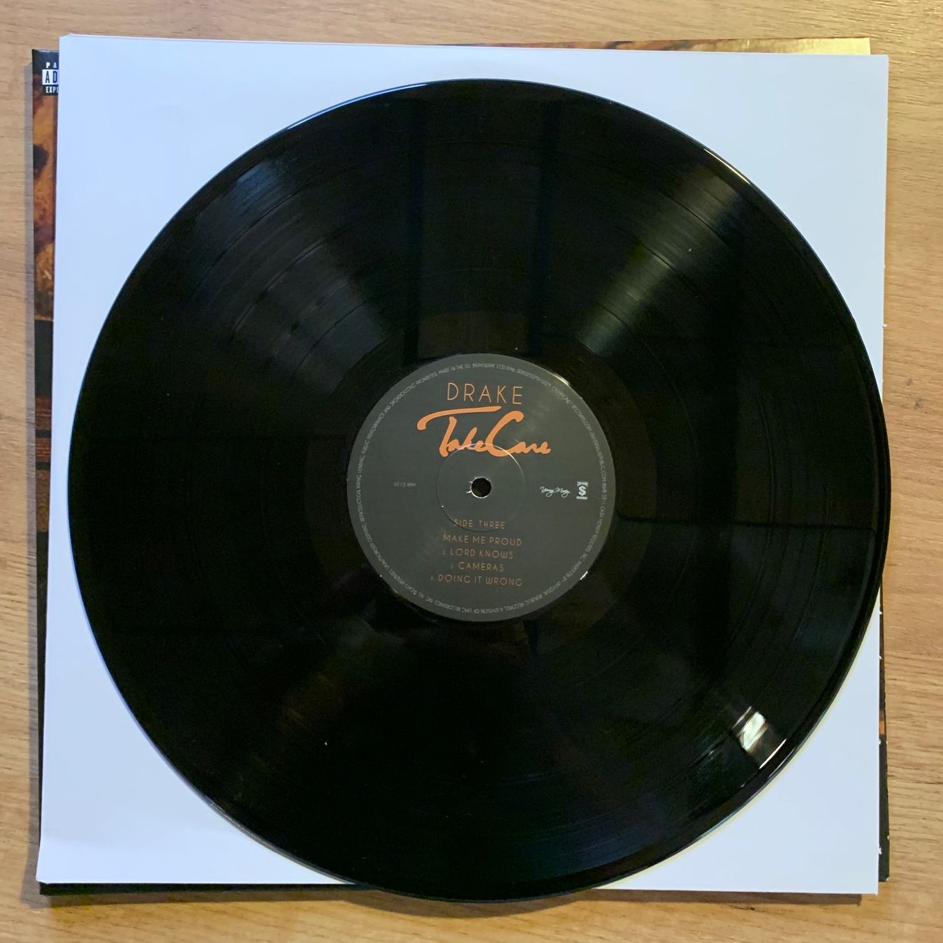 Dischi in vinile: DRAKE - TAKE CARE...RE EU 2021...EX/EX – Usato da Gals venduto da Diskopatshop 3