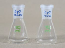 Erlenmeyerkolben 10 ml mit Schliff 2er Set