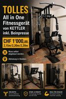 All-in-one Fitnessgerät mit Beinpresse