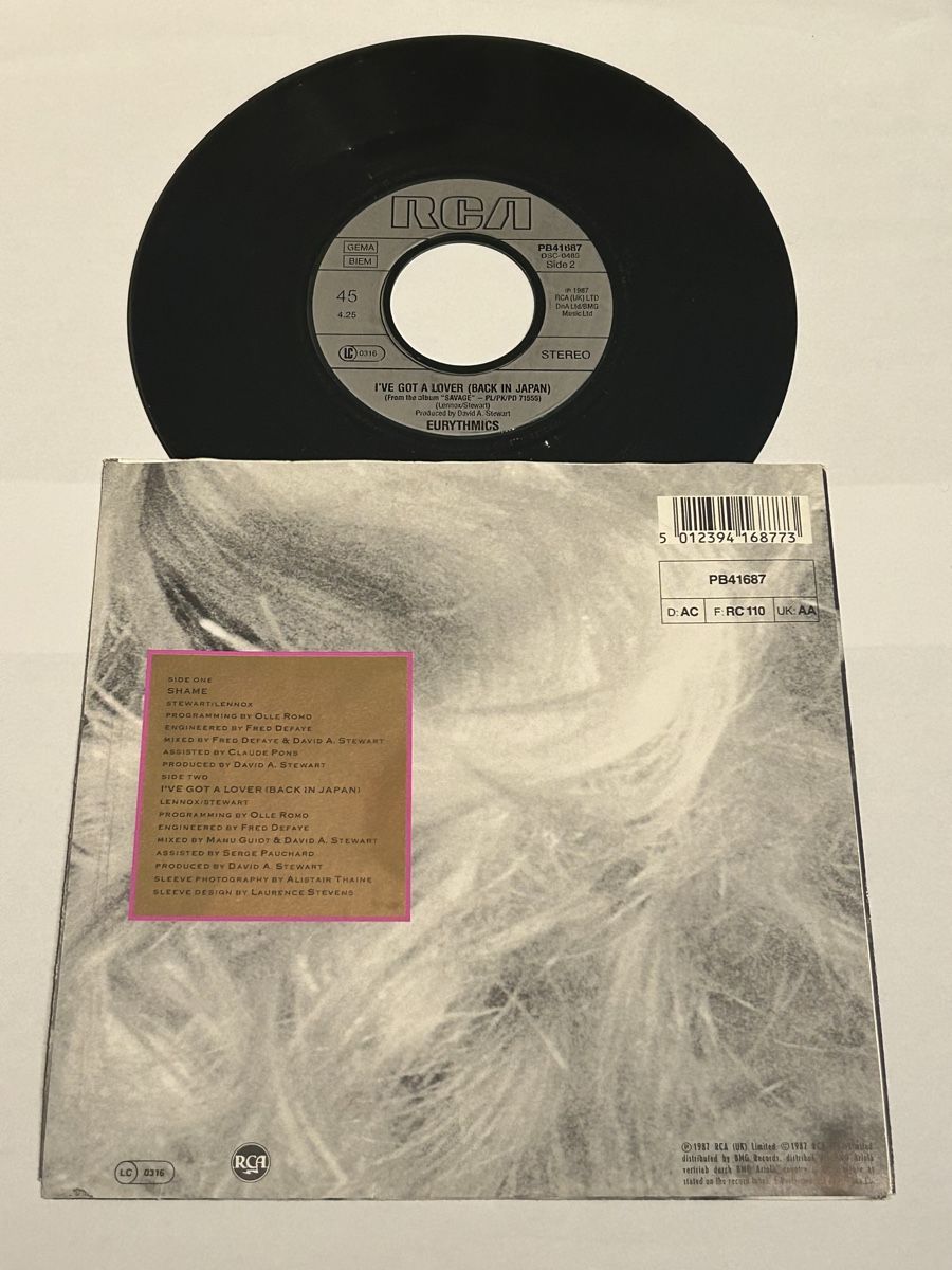 Dischi in vinile: Eurythmics. 1987. Shame – Usato da Faulensee venduto da Mizuno06 1