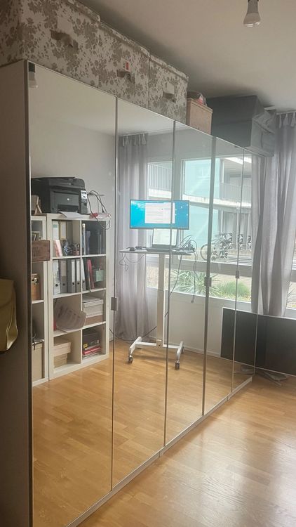 Ikea PAX Schrank mit Spiegeltüren 1. jährig 250 cm lang | Kaufen auf ...
