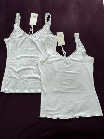White Lace Tank Tops