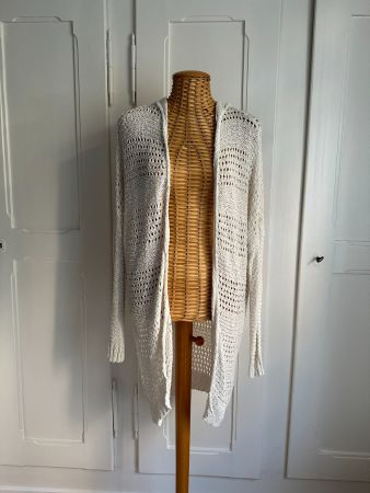 HOLLISTER - Strickjacke weiss XS/S