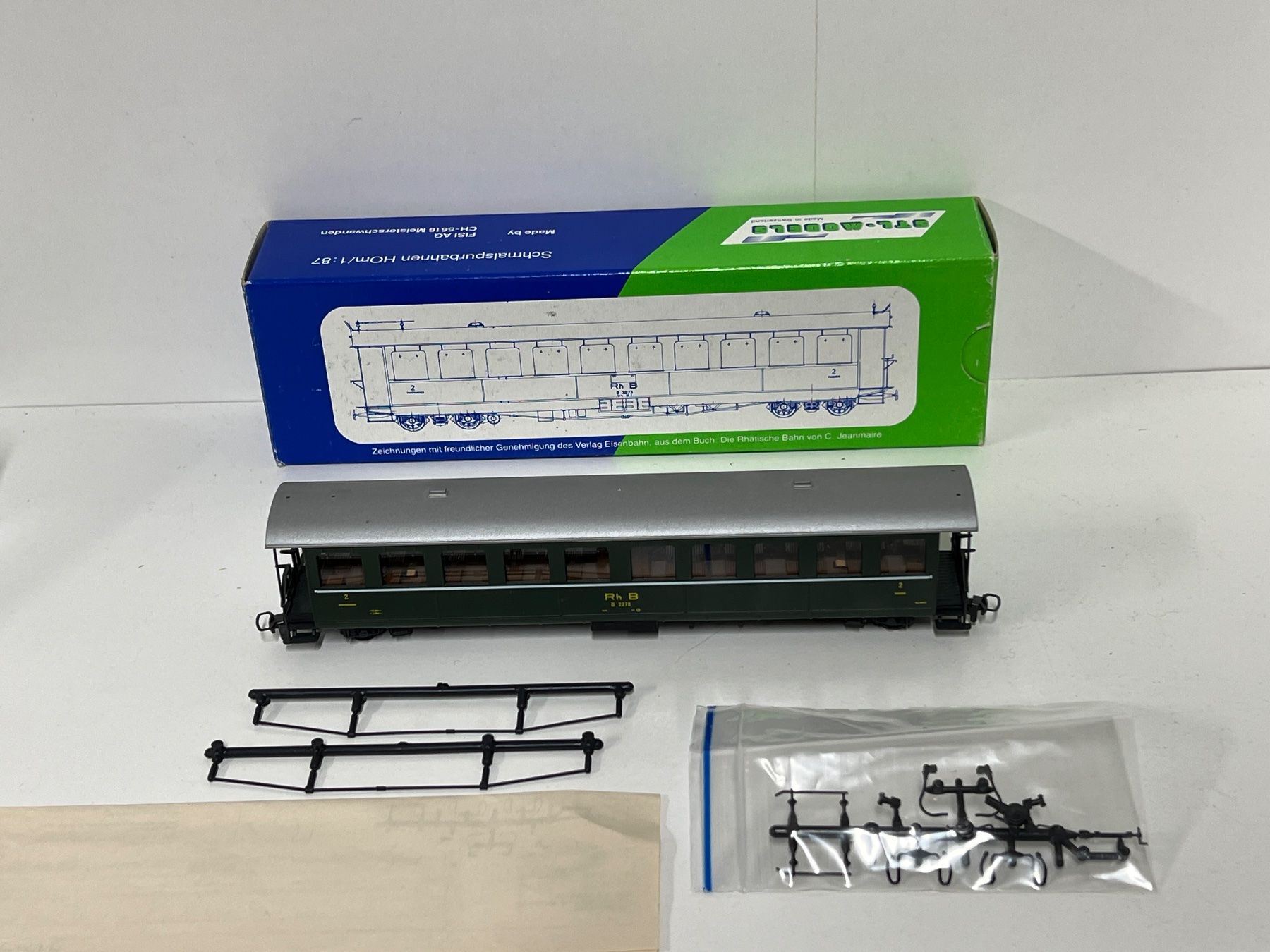 Modellini di ferrovie: STL - MODELS RhB B 2278  H0m – Usato da Neuenhof venduto da ludovicco