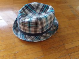 Knaben Hut blau kariert  H&M  G. 158-170