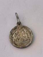 Medaillon Silber 925Taufe Engel Heiliger Franziskus 