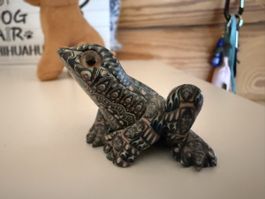 Figur Frosch handgemacht 2010 Sammlerstück von Jon Anderson
