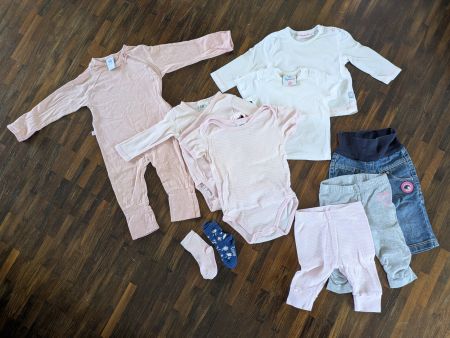 Babykleider Set Mädchen, Gr. 56/62