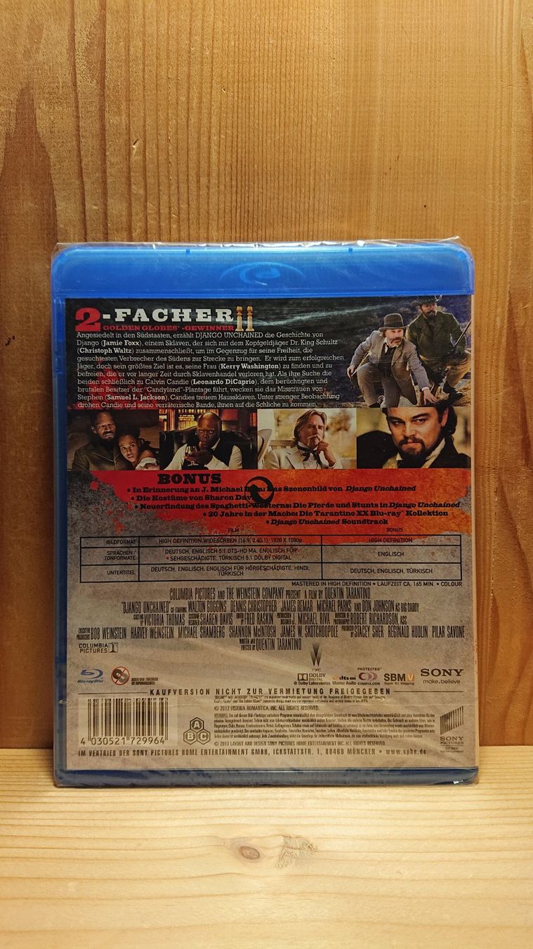 Tous les DVDs: DJANGO Unchained Blu-Ray mit Leonardo DiCaprio – Neuf (Voir description) à Wilderswil par Exebub 1