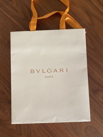 Originale Bulgari Papiertragetasche / Geschenktüte