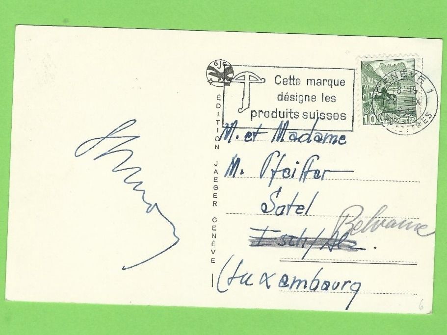 Cartoline postali: Genève, La Rade – Usato da Zürich venduto da t24_de 1