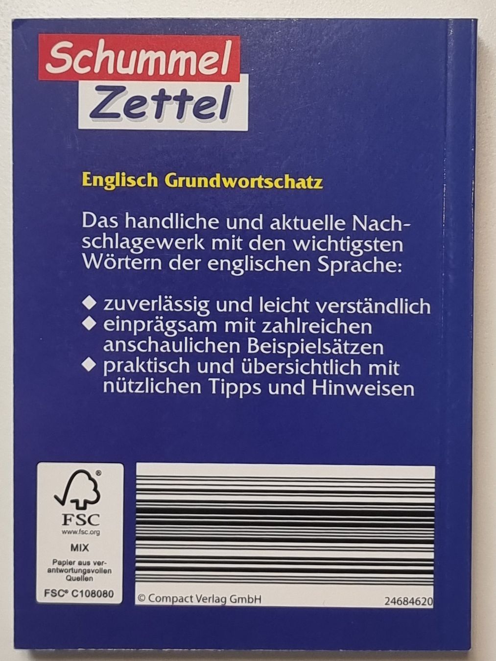 Libri: 4x Englisch SCHUMMELZETTEL Grammatik Wortschatz Conversation – Nuovo (secondo la descrizione) da Dürnten venduto da Bachtelrider_ 5