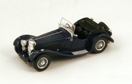 Jaguar SS100 Roadster "Dark Blue" 1938 (Spark 1:43)