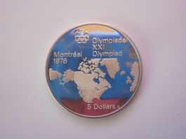 Canada 5 Dollars 1973 - Montreal 1976 Olympiade - Silber