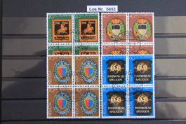 PP 1981 Serie Viererblöcke mit Ortswerbestempel     Los 5453