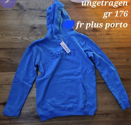 Kapuzenpullover ESPRIT blau Grösse 176 ungetragen