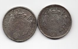 (26) 2 x Taler Abtei SG, Variante 1780 Silber rar