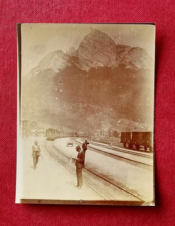Sargans Bahnhof Eisenbahn alte Photo Kaufen auf Ricardo