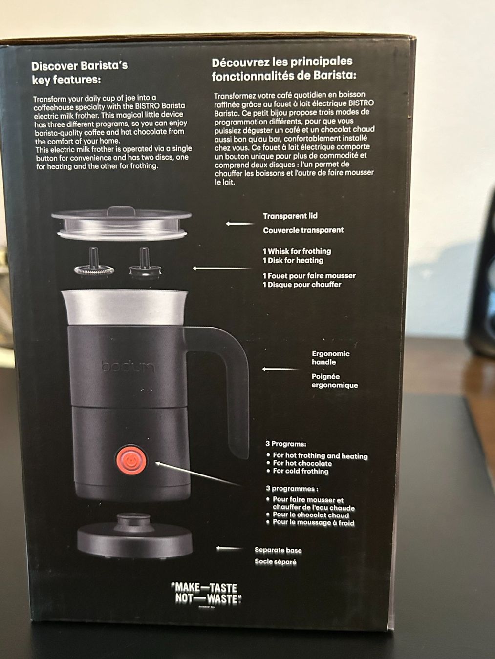 Bodum Elettrodomestici da cucina: Elektrischer Milchaufschäumer «Bistro» BODUM – Nuovo e nell'imballaggio originale da Veltheim venduto da rog_vm8n 3