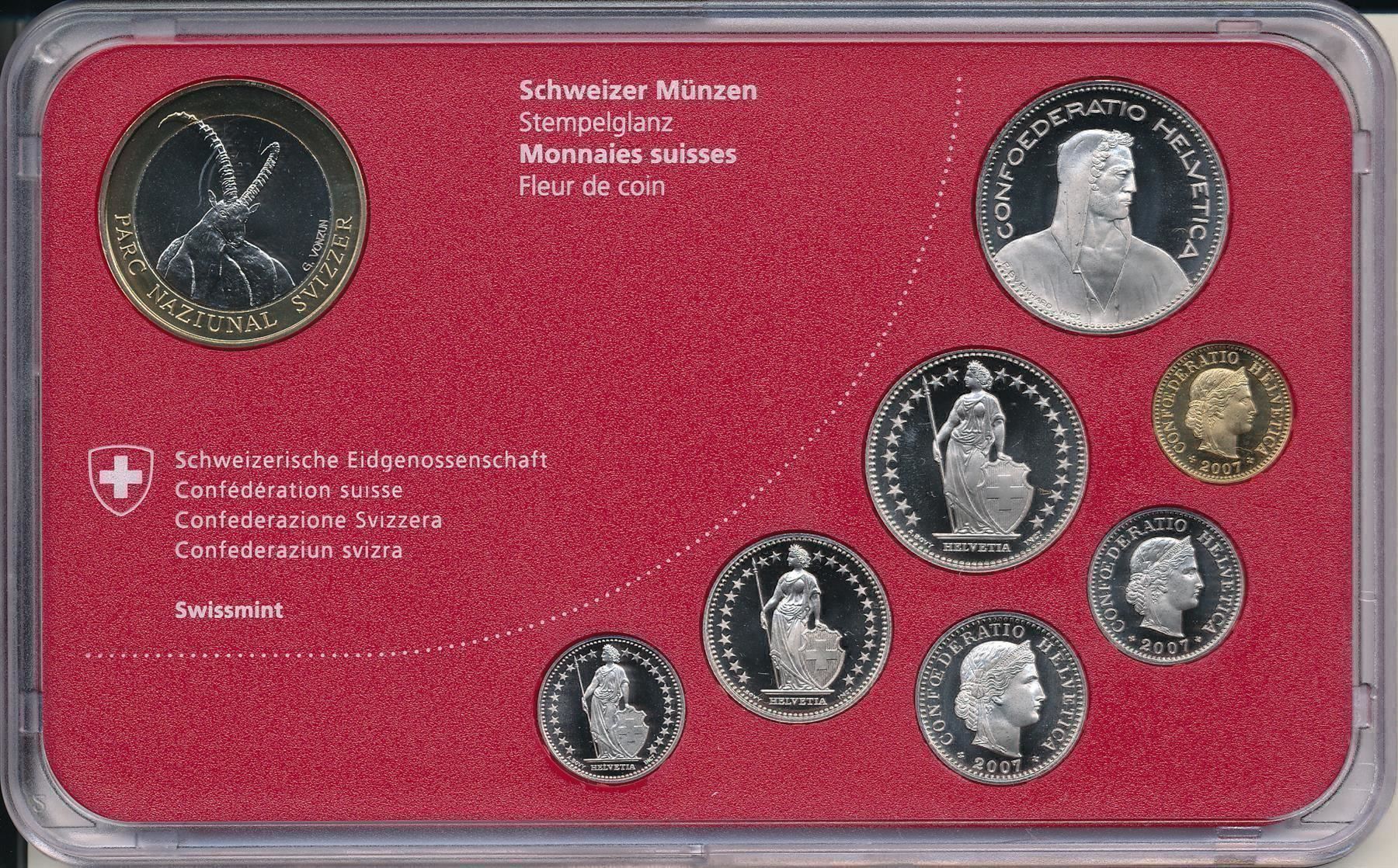Alle Münzen: Münzsatz 2007 Stempelglanz – Neu und originalverpackt aus Obfelden von Octavia61 1