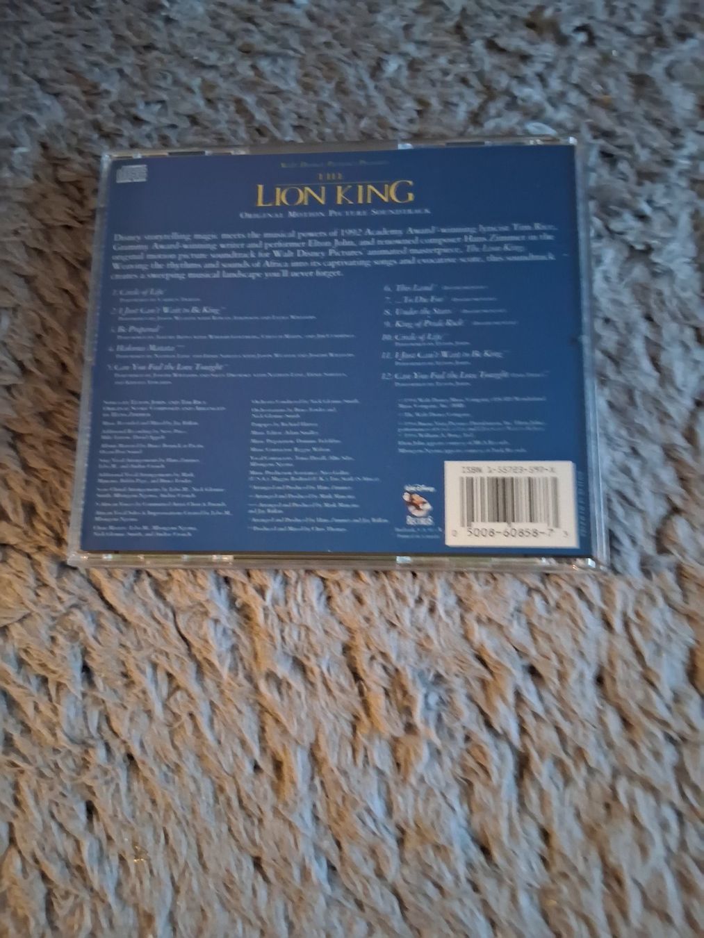 CD: THE LION KING   ORIGINAL SOUNDTRECK     CD – Usato da Wetzikon ZH venduto da Ramones01 1