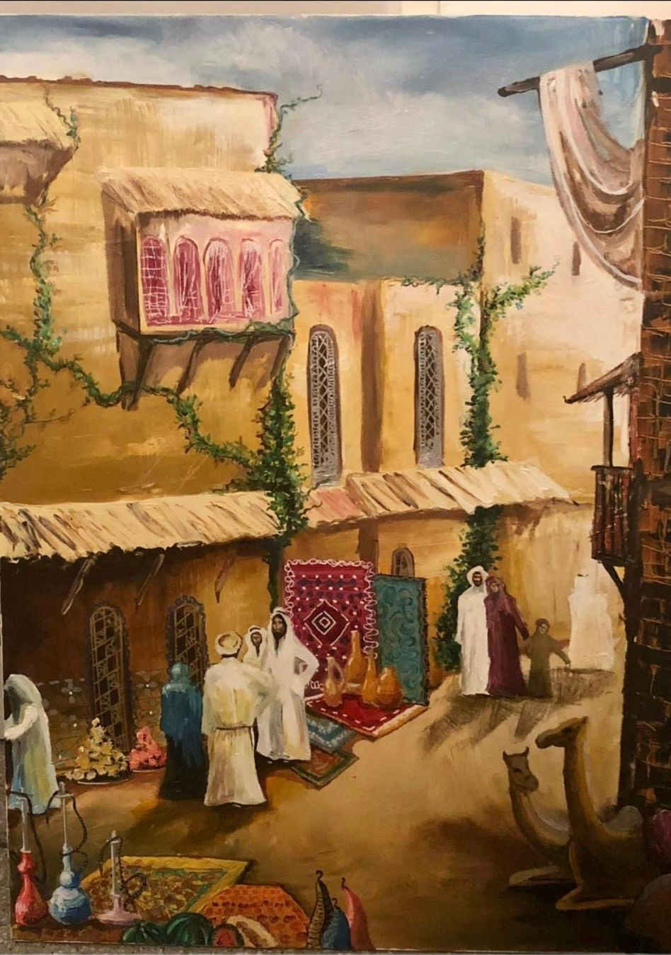 Dipinti: Ölgemälde: Orientalische Szene mit Kamelen – Usato da Meggen venduto da Nina_KK