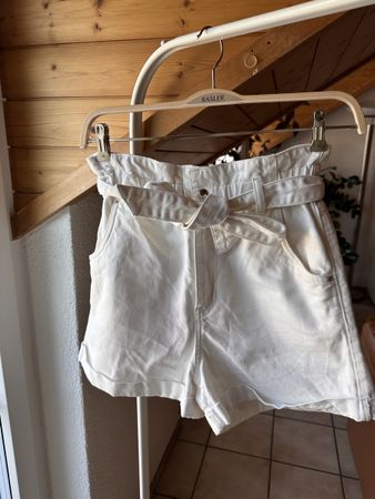 H&M Baumwolle Shorts weiss Gr. 38