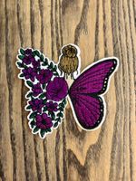 Aufnäher Patch zum Aufbügeln Mädchen Fee Schmetterling