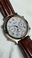 Vintage Gucci Uhr, Modell 9100, Chronograph, Lederband
