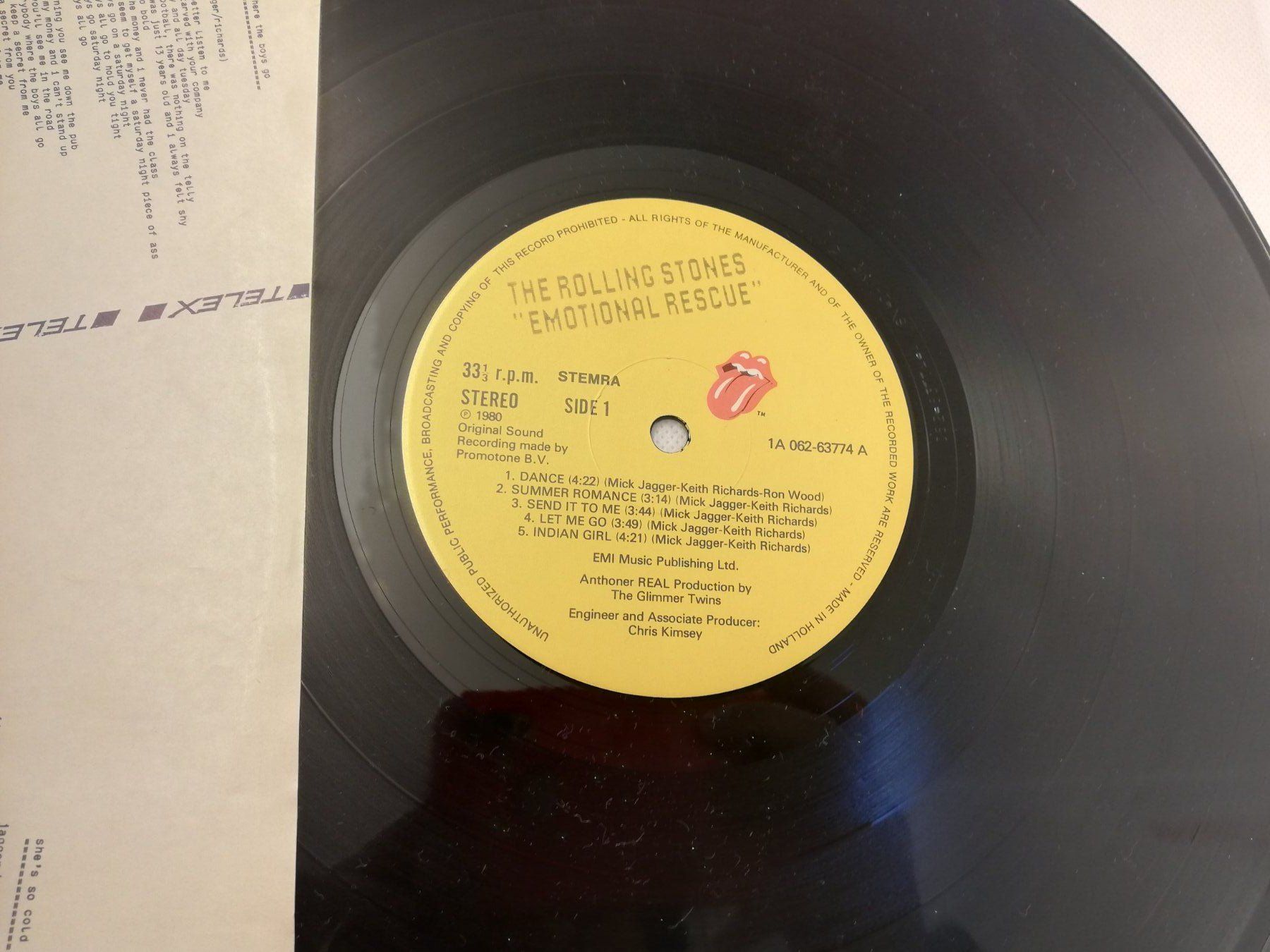 Dischi in vinile: THE ROLLING STONES - EMOTIONAL RESCUE – Usato da Bern venduto da Vinylsound.ch 4