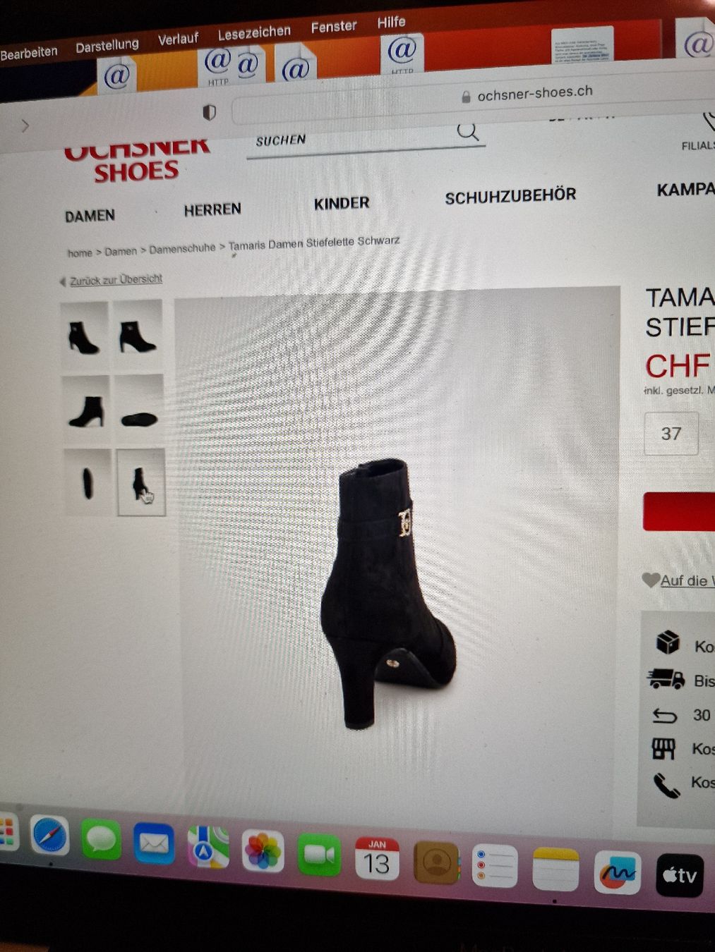 Damenschuhe: Tamaris Stiefelette Schwarz Gr. 37 Absatz 6cm – Neu (gemäss Beschreibung) aus Wald ZH von Cjp 2