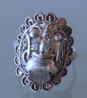 Handgearbeiteter Silber 925 Barong Fingerring Gr. 57