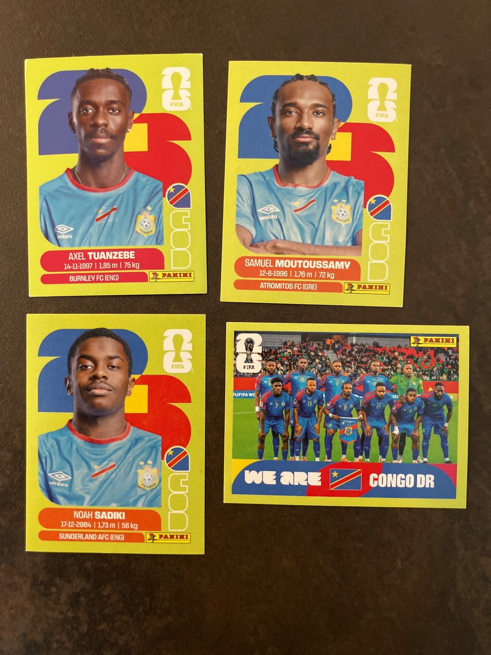 Panini Sammelbilder & Trading cards: Panini COD 4, 11, 12 und 13 Kongo – Neu (gemäss Beschreibung) aus Möriken AG von nagross