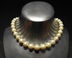 Südsee Kulturperlen-Collier "Lemon"