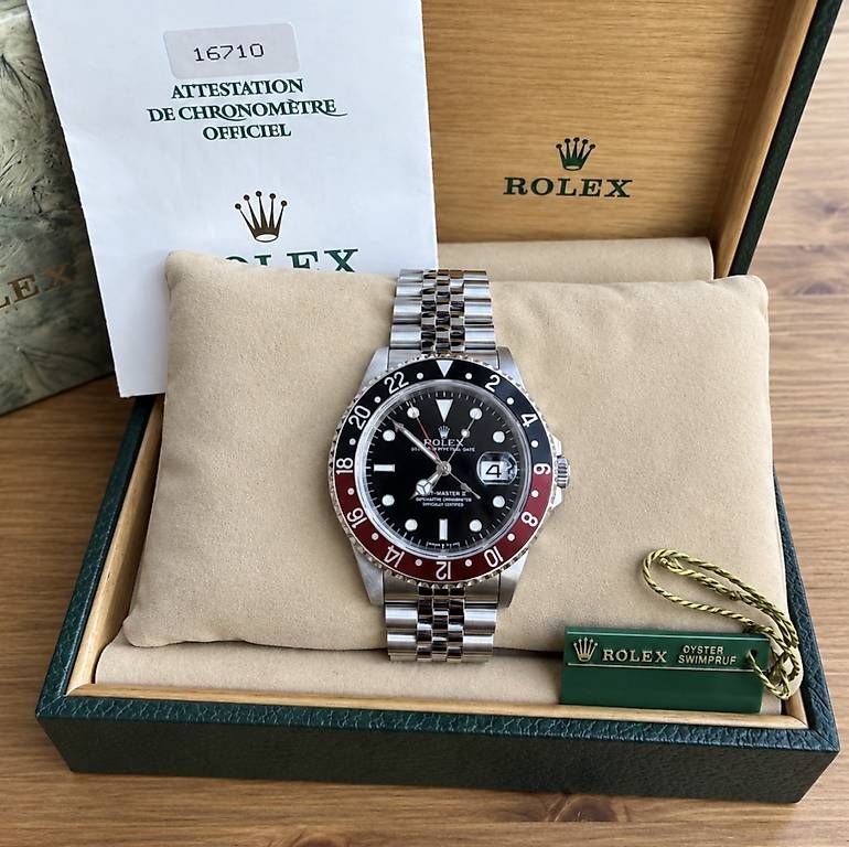 Uhren: Rolex GMT ll Coke 16710 Fullset – Gebraucht aus Lausen von nik_8rnn