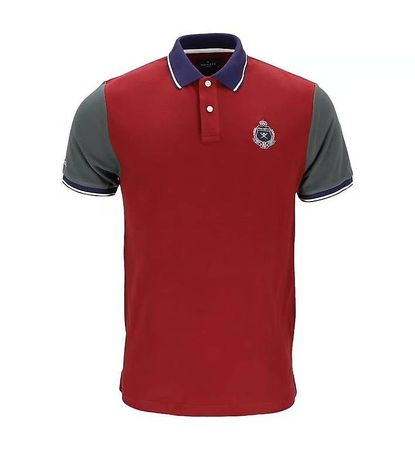 Hackett London Poloshirt Crest Winter Red Gr. S Neu