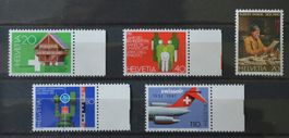 Satz Werbemarken I 1981 (50J. Swissair), tadellos postfrisch