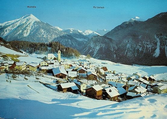 Cartoline postali: ALVANEU im Albulatal gegen Muchetta – Usato da Jona venduto da philajona
