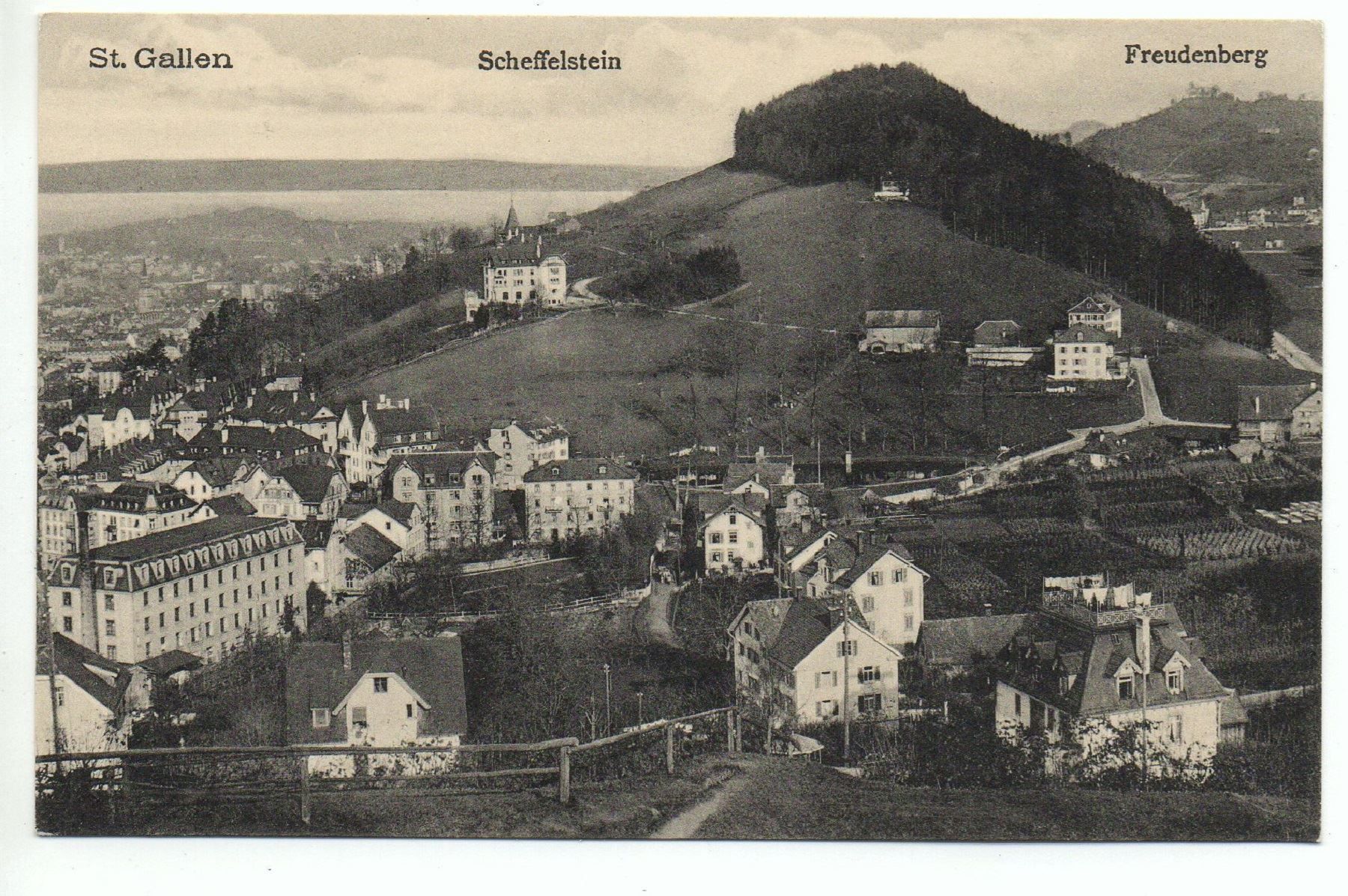 Cartoline postali: ST. GALLEN Scheffelstein Freudenberg – Nuovo (secondo la descrizione) da Jona venduto da philajona